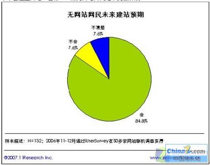 中国个人网站规模 