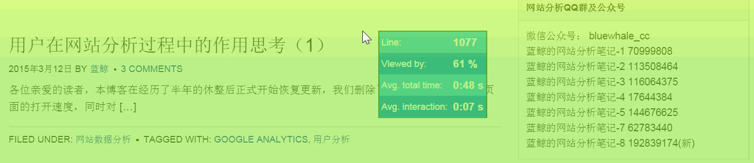 网站分析工具 Mouseflow 网站分析